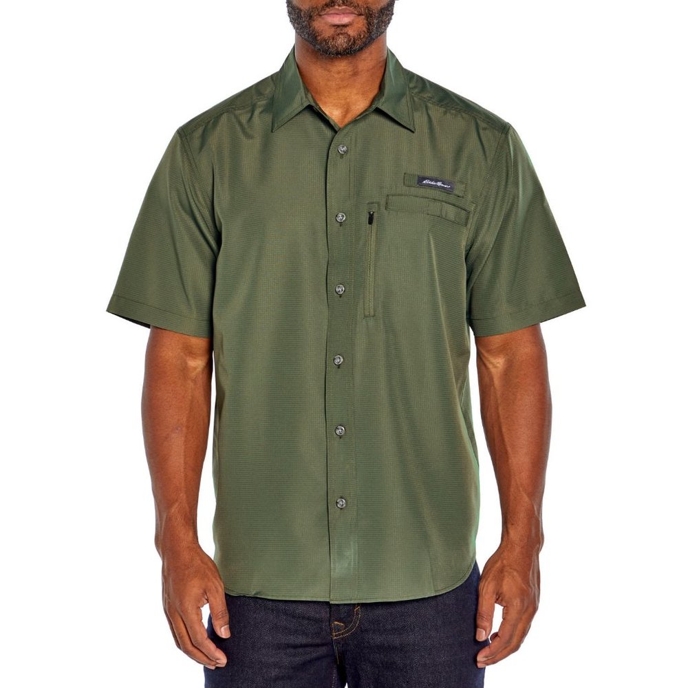 NWT Eddie Bauer Men's Woven Tech Shirt